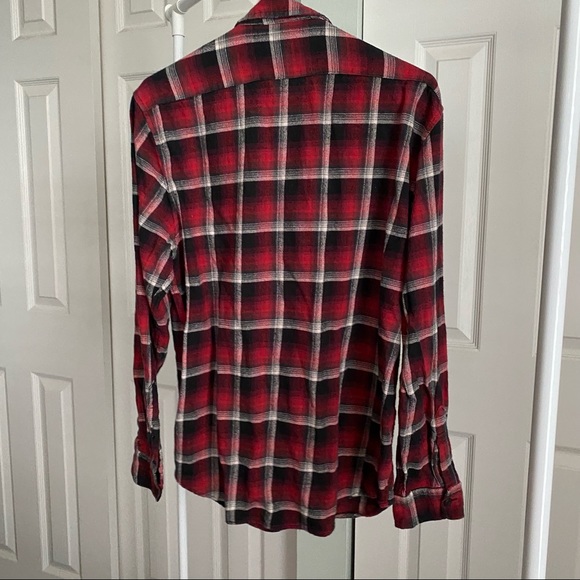 Men’s red and black flannel - Picture 2 of 3